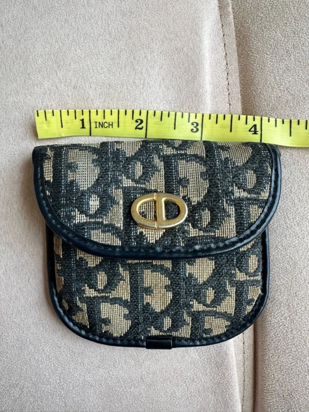 💙 Christian Dior Vintage Trotter Coin Pouch - Authentic